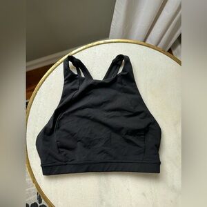 Lululemon High Neck Cross Back Sports Bra in Black 2